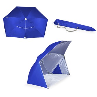 Picnic Time Oniva Brolly Beach Umbrella Tent, Blue