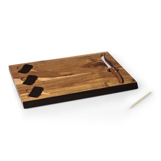 Picnic Time Toscana Delio Acacia Cheese Board w/ Chalkboard Markers
