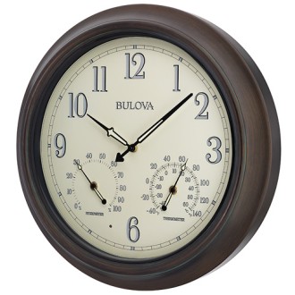 Bulova Weather Master Outdoor Wall Clock