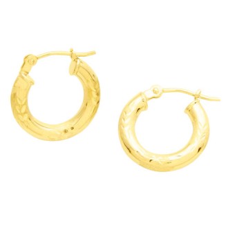 Jilco Yellow Gold Hoop Earrings