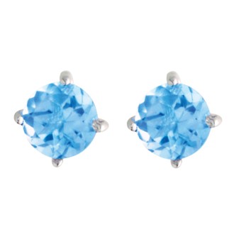 Jilco 5mm Blue Topaz Earrings