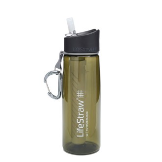 LifeStraw Go 22oz Filtered Water Bottle, Green
