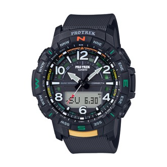 Casio Mens Pro Trek Ana-Digi Quad Sensor Smartphone Link Watch, Black